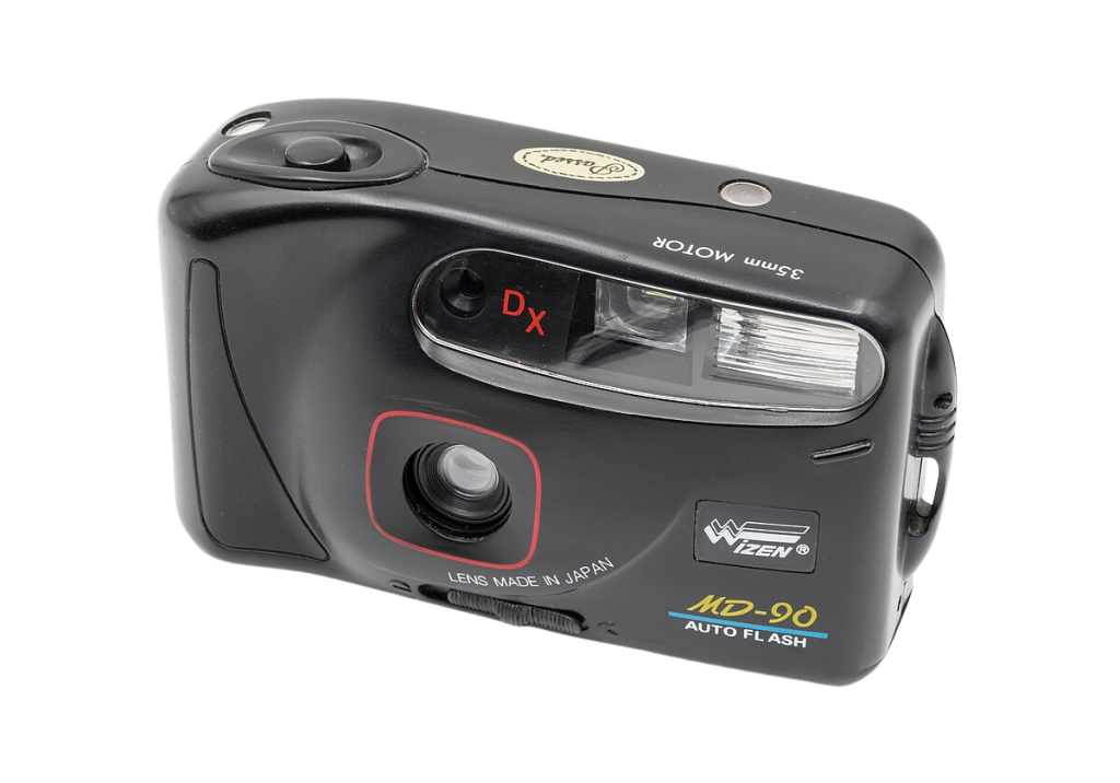Wizen MD-90, analog camera, point and shoot, point&shoot, black and white, album